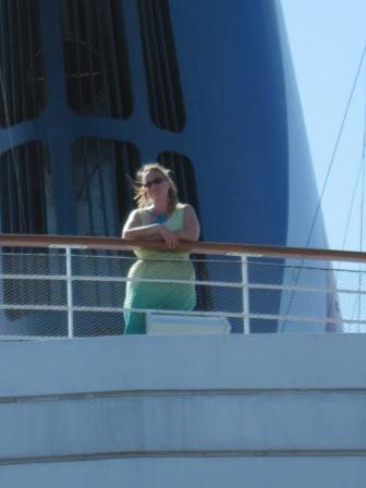 Alicia on deck